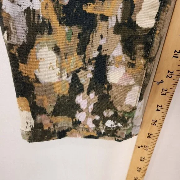 Anthropologie Pilcro Carpenter Jeans Ultra High-Rise Relaxed Women 27 Watercolor - Picture 8 of 14